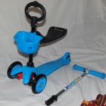 Самокат трёхколёсный 3 в 1 с сиденьем новый Scooter